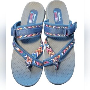 Skechers Outdoor Lifestyle Adjustable Strap Colorful Sandals Women's Size 10